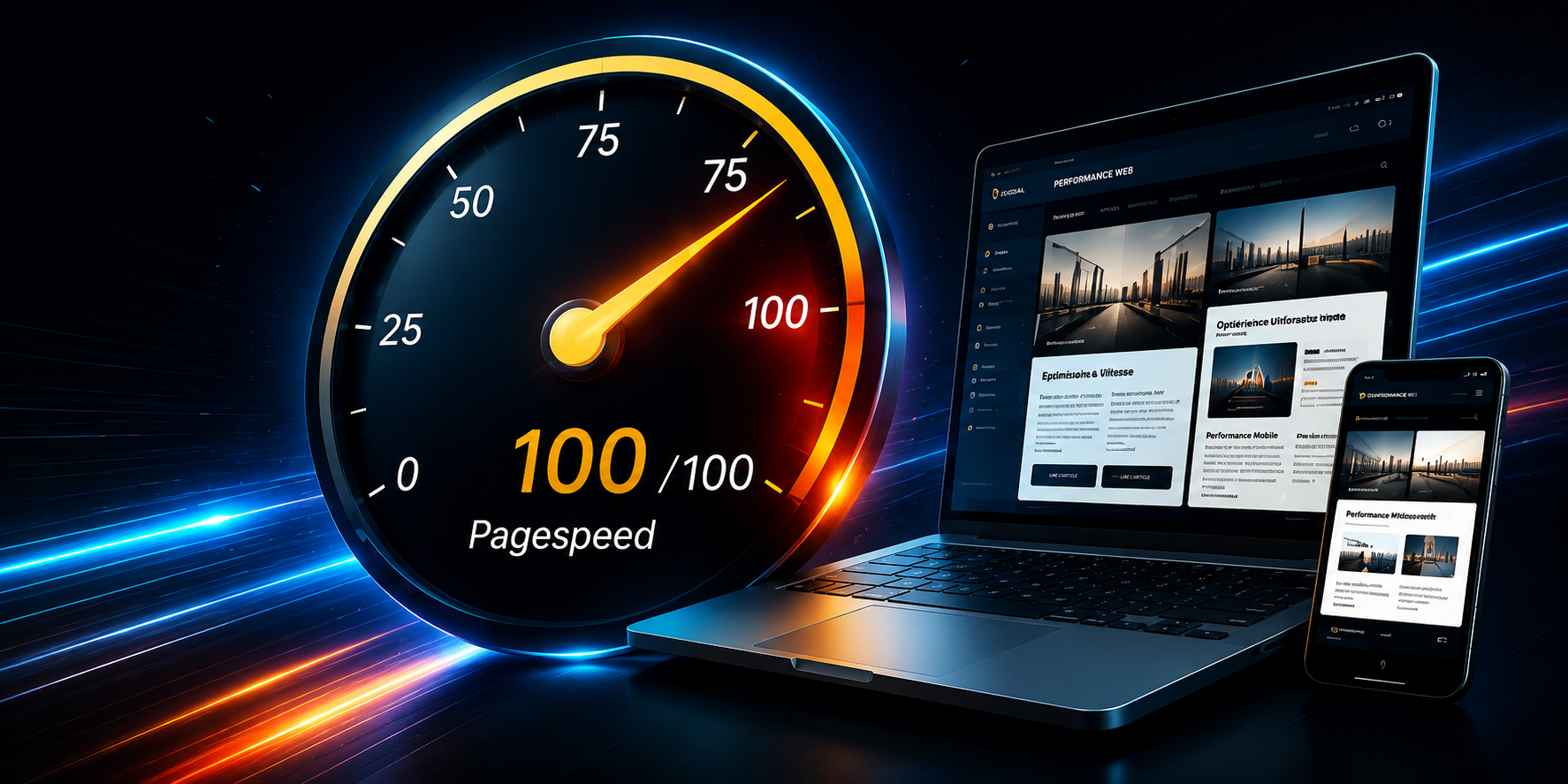 Performance et vitesse d'un site web